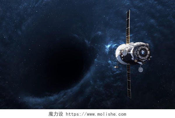太空中的黑洞和宇宙飞船